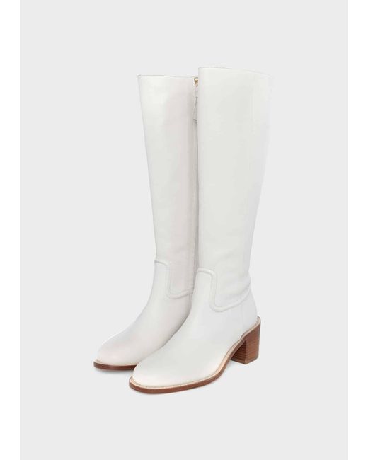 Hobbs White Jenn Long Boot