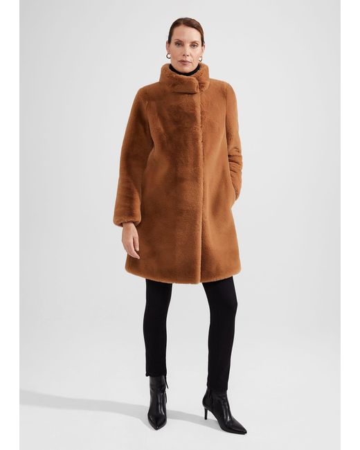 Hobbs Natural Maddox Faux Fur Coat