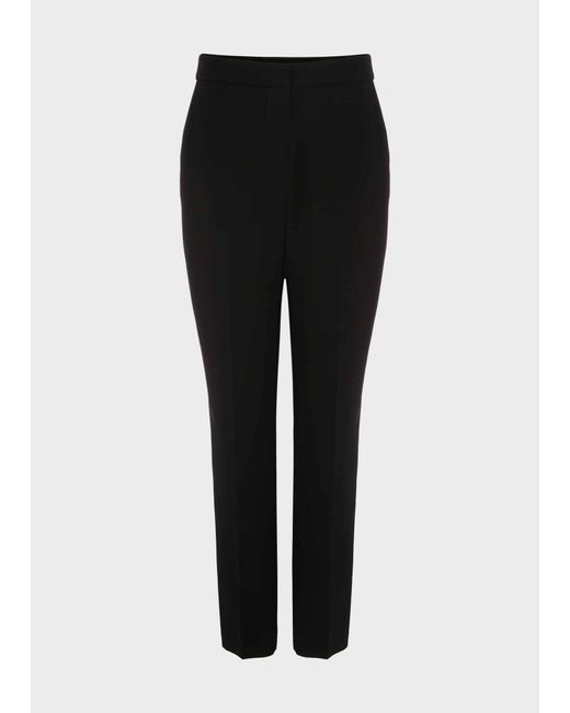 Hobbs White Petite Mel Tapered Trousers