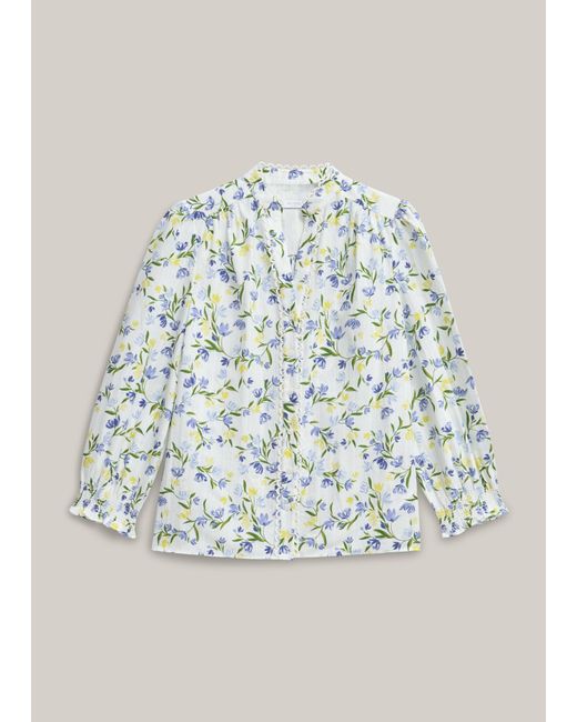 Hobbs Blue Imelda Blouse