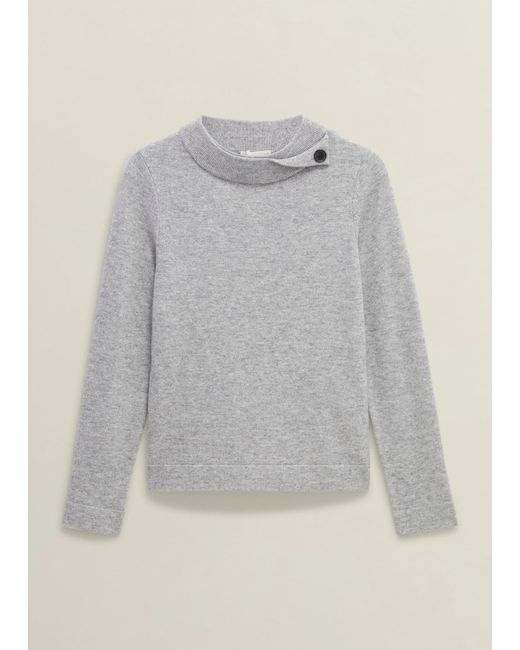 Hobbs Gray Talia Wool Cashmere Jumper