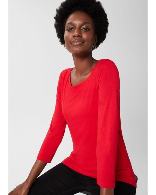 Hobbs Red Sonya Top