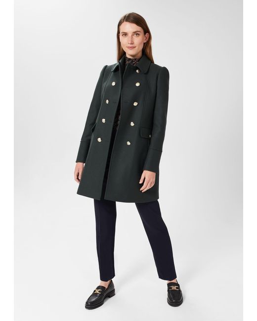 Hobbs Black Larna Twill Coat
