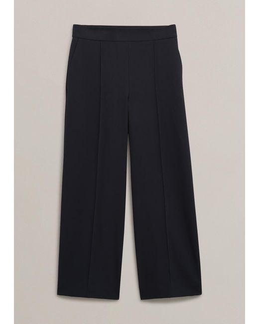 Hobbs Blue Eva Crop Trousers