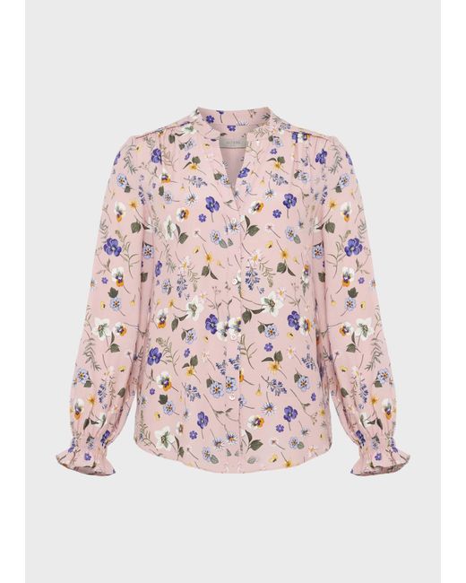 Hobbs Pink Sutton Floral Blouse