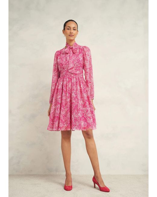 Hobbs Pink Janaya Dress