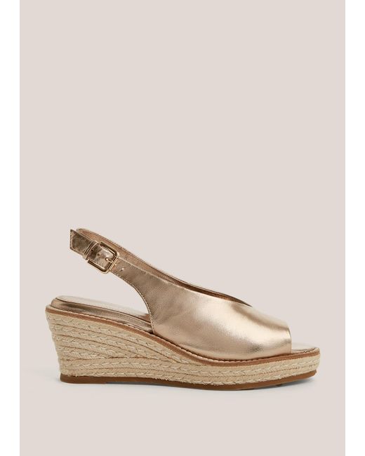 Hobbs Natural Kali Leather Espadrilles