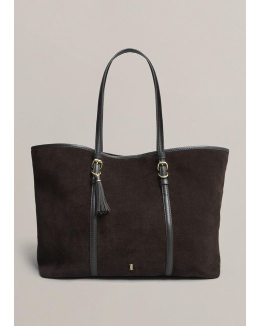 Hobbs Natural Kyra Suede Tote Bag