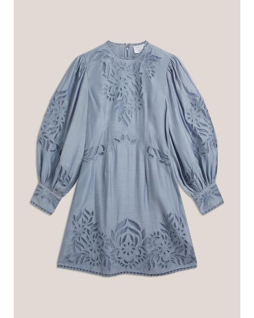 Hobbs Multicolor Witley Embroidered Mini Dress