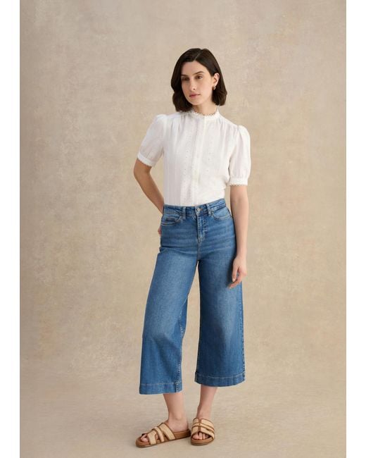 Hobbs Blue Brinley Crop Jeans