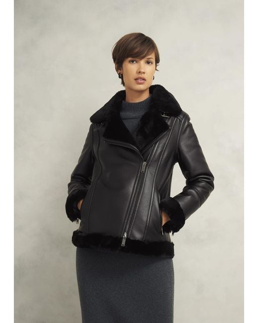Hobbs Black Ali Biker Jacket