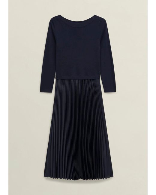 Hobbs Blue Petite Lucinda Dress
