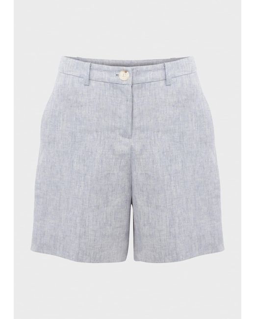 Hobbs White Maeve Linen Short