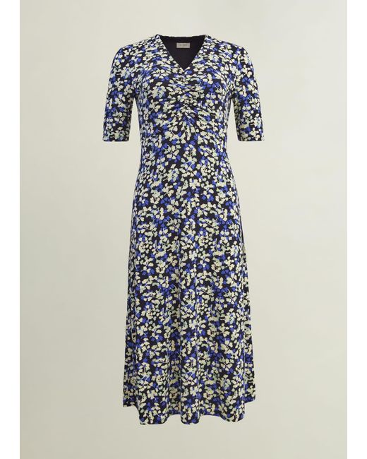 Hobbs Blue Frankie Jersey Dress