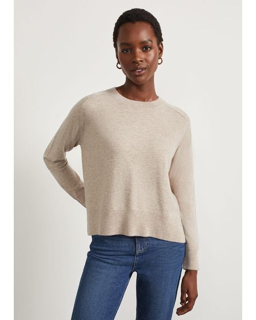 Hobbs Natural Miller Jumper With Cashmere