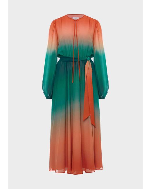 Hobbs Multicolor Adalyn Silk Dress