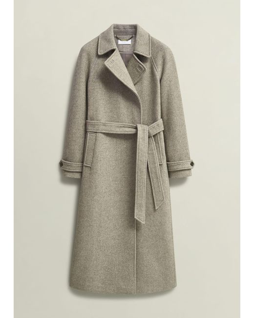 Hobbs Natural Manon Wool Blend Coat