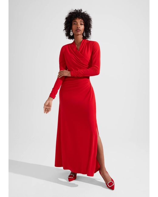 Hobbs Red Vida Dress