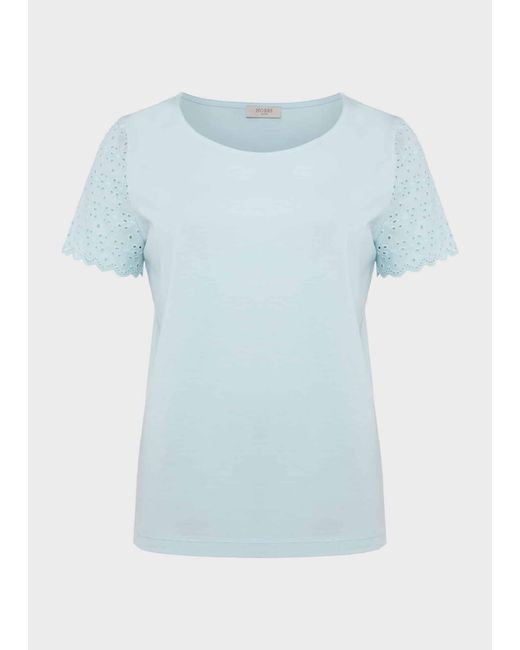 Hobbs White Jessie Broderie Top