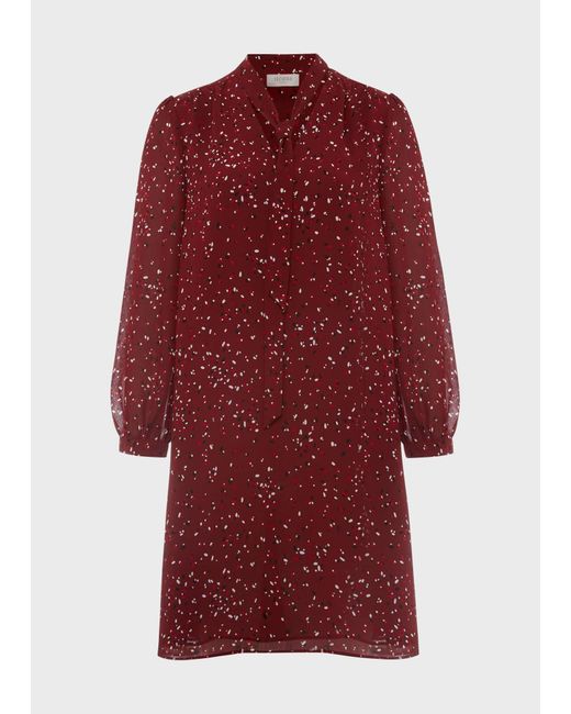 Hobbs Red Joella A Line Dress