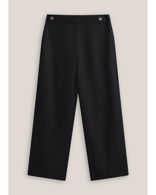 Hobbs Natural Josephine Linen Trousers