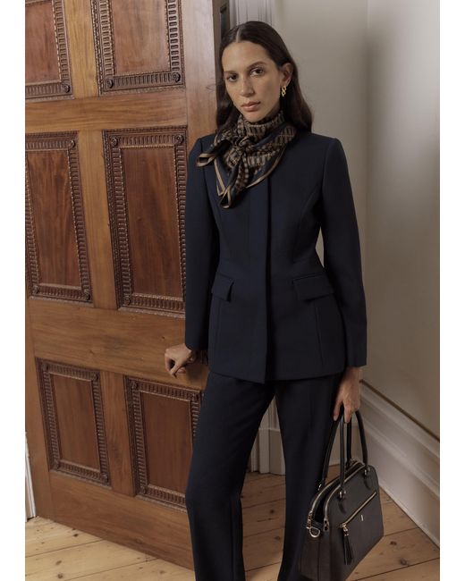 Hobbs Brown Montrose Wool Blend Jacket