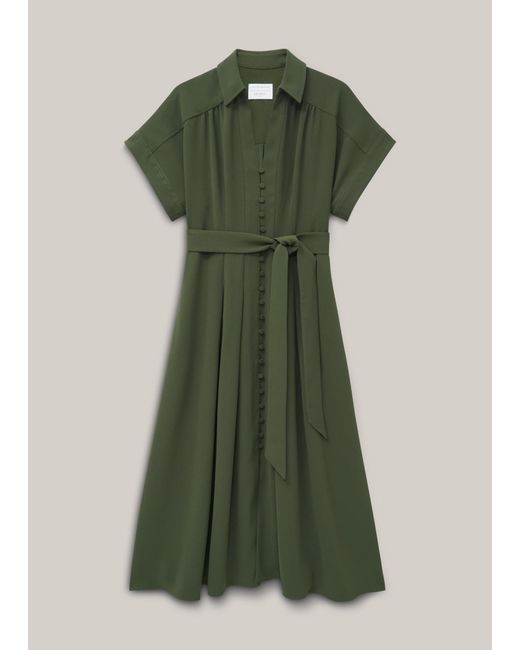 Hobbs Green Woodall Shirt Dress
