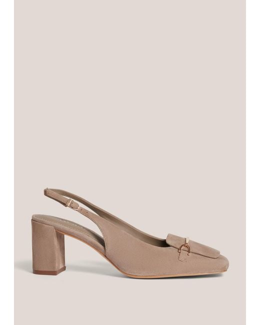 Hobbs Natural Jaida Suede Slingbacks