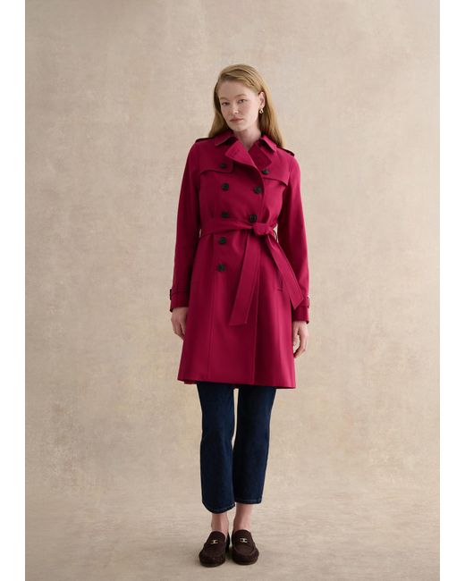 Hobbs Pink Petite Skylar Shower Resistant Trench Coat