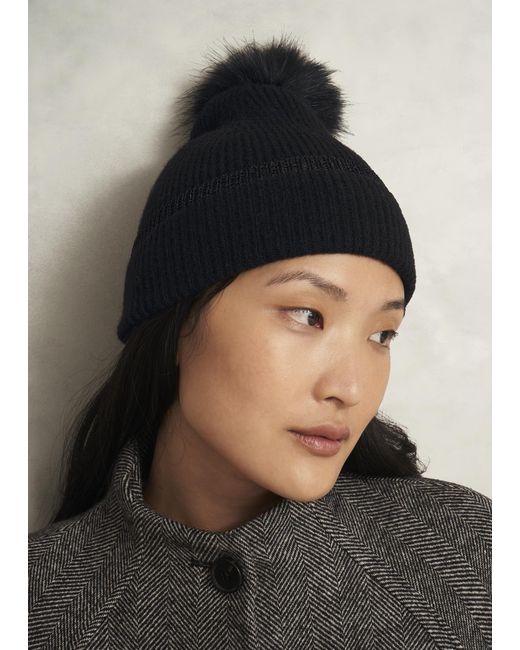 Hobbs Blue Carys Knit Hat