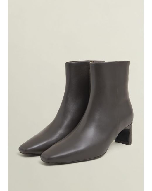 Hobbs Brown Isla Leather Ankle Boots