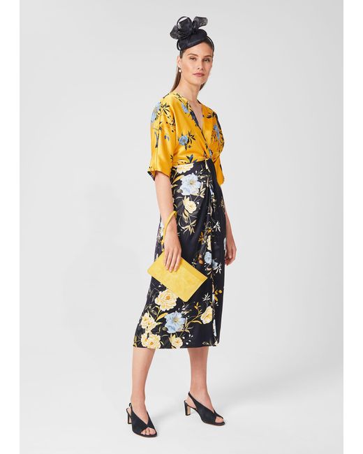 Hobbs carly top dress yellow
