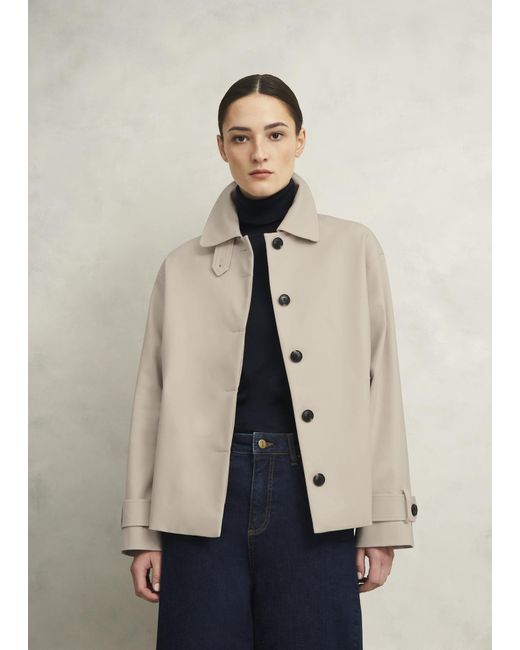 Hobbs Natural Frida Shower Resistant Short Trench Coat