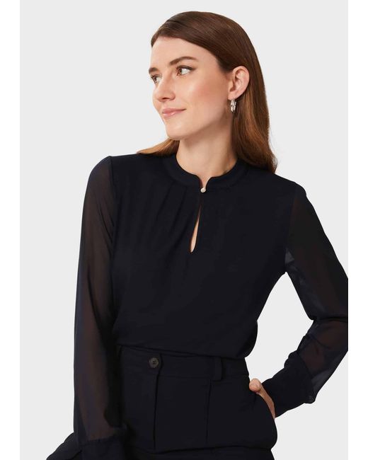 Hobbs Black Margot Top