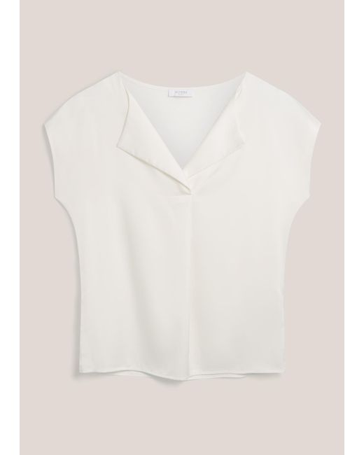 Hobbs Natural Sylvie Satin Front Top