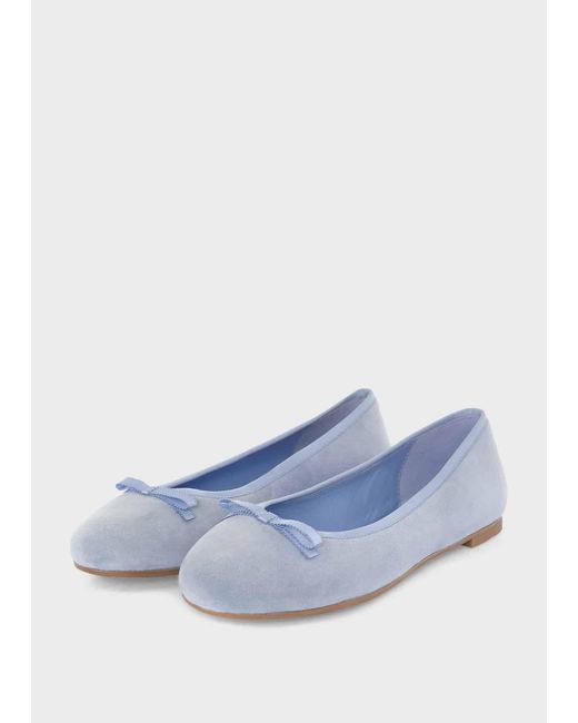 Hobbs Blue Flo Ballerinas