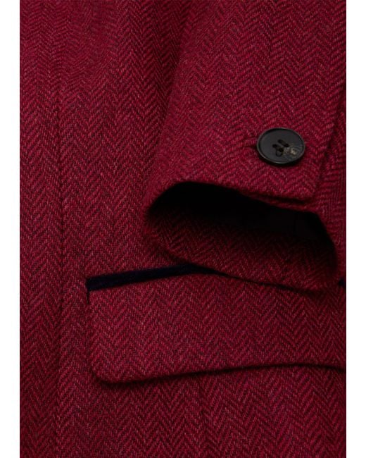 Hobbs Red Daniella Wool Jacket