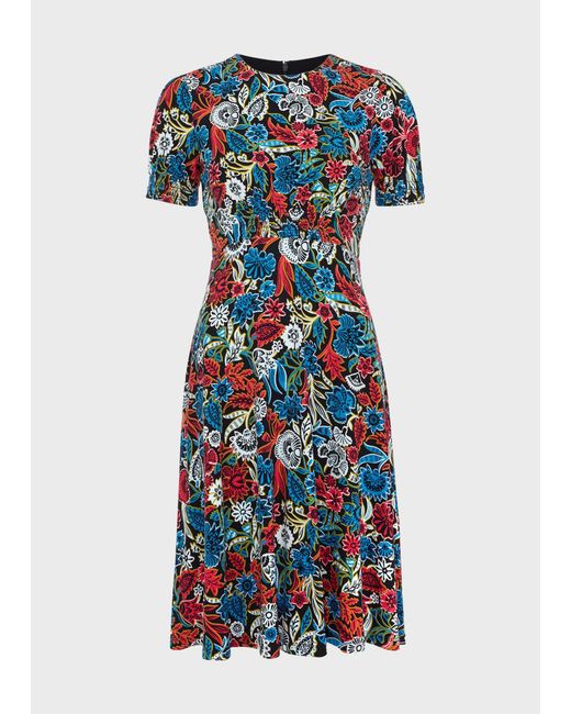 Hobbs Blue Petite Rima Dress