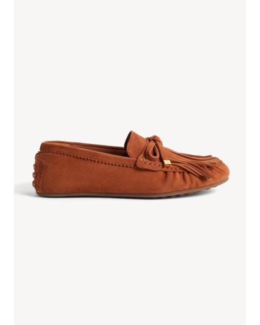 Hobbs Brown Nellie Suede Moccasins