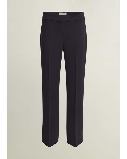 Hobbs Blue Mel Wide Trouser