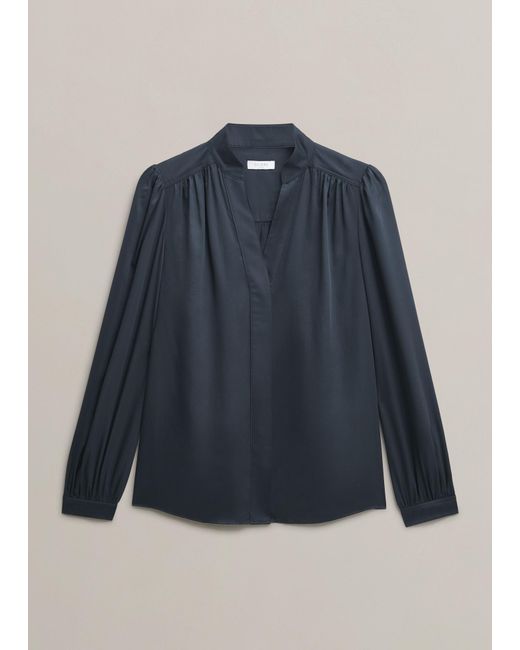 Hobbs Blue Gwen Blouse