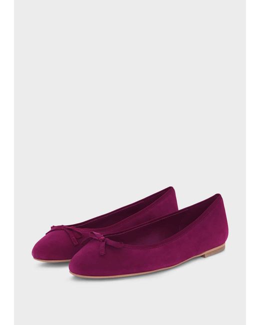 Hobbs Purple Lisa Ballerinas