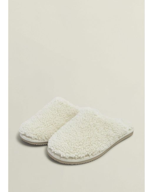 Hobbs Natural Shearling Mule Slippers
