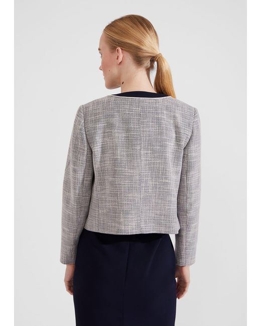 Hobbs Gray Laurie Jacket With Cotton