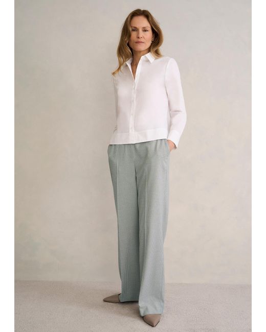 Hobbs Natural Ellie Wide Trousers