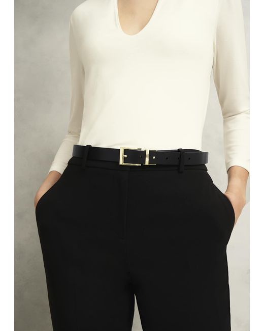Hobbs Black Pauline Reversible Belt