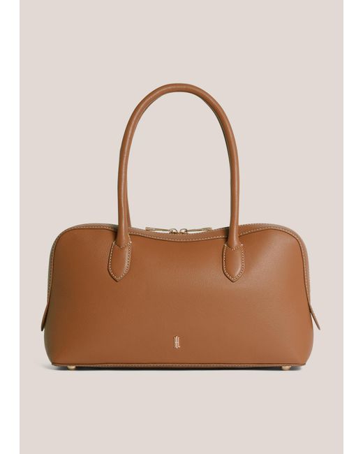 Hobbs Natural Florence Leather Shoulder Bag