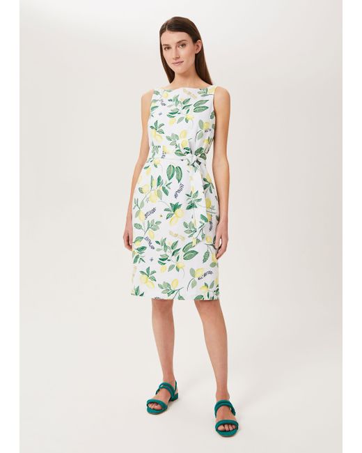 Hobbs Jaci Linen Dress Lyst