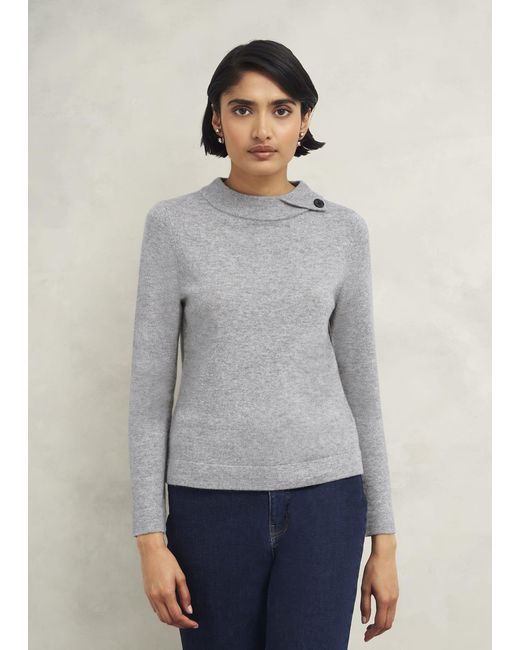 Hobbs Gray Talia Wool Cashmere Jumper