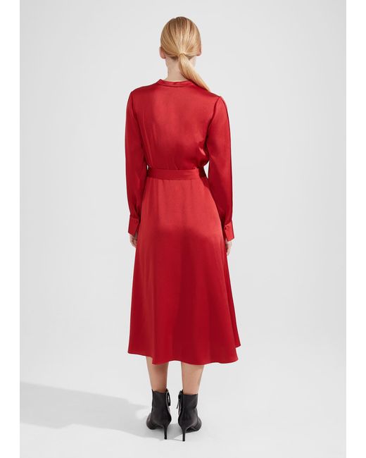 Hobbs Red Arlette Dress